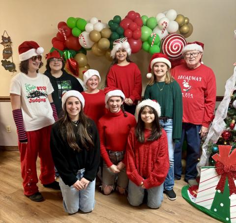 Monson Music Studio carols at local nursing home