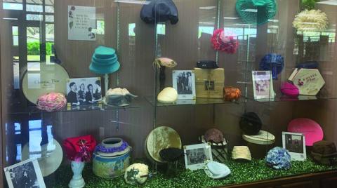 Collingsworth Public Library exhibits Coleman hat collection