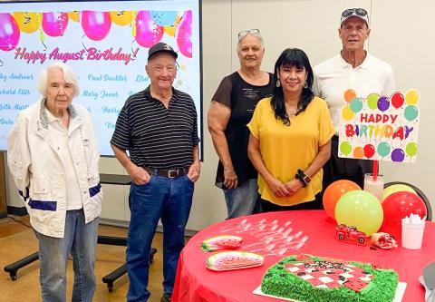 Wellington Senior Citizens Center celebrates August birthdays