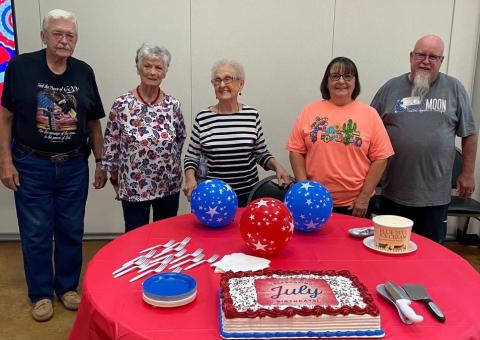 Wellington seniors observe July birthdays