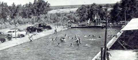 Photos Courtesy of the Collection of John R. Ballew Wilson’s Pool was built in the early 40s.