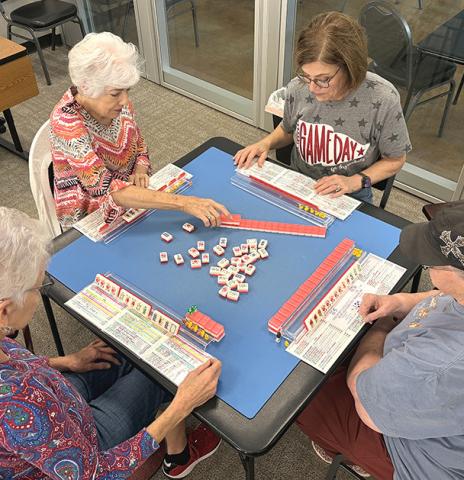 Because local Mahjong enthusiasts, including Anne Langford, Linda Powell, Linda Duke, and Karen Caison, and others want to share their passion for the game, Collingsworth Public Library plans to host lessons and open play from 5:30-8 p.m. the first and third Thursday of each month beginning Oct. 1. Mahjong is explained as a Chinese four-player, tile-based strategy game which creates a sense of community and connection. INTREPID PHOTO / BEV ODOM