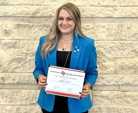 Childress’ Finch named Texas  Outstanding Young Ag Teacher