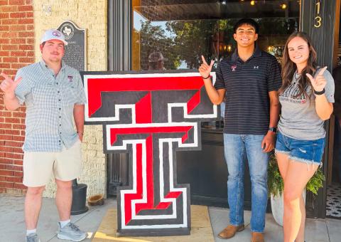 Texas Tech Alumni-Wellington Chapter celebrates its three scholarship recipients for the 2025 year. Caleb Strickland, left, and Anthony Ortiz will be heading to Lubbock in a few short weeks, while Madison Waters will begin her first year of Texas Tech Veterinary School of Medicine in Amarillo. Texas Tech Alumni-Wellington Chapter
