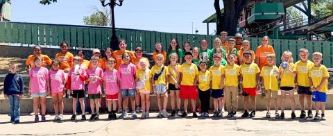 On Friday, May 8, Wellington Elementary School first-fifth-grade Sparklers who earned over 50 Accelerated Reading (AR) points boarded the Skyrocket bus for a trip to Wonderland Amusement Park in Amarillo. Outfitted in color-coded Sparkler T-shirts, everyone enjoyed exploring the amusement park and experiencing the array of rides. SHAUNA SALINAS/THE GREENBELT INTREPID