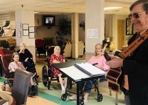 Sunday service inspires Wellington Care Center residents