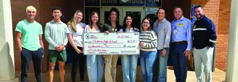 Childress High School voted as Coffee Memorial Blood Center’s Kids Inc.Donor Days Medium High School