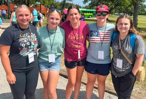 First Baptist Church youth attend camp
