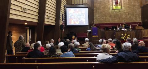 Collingsworth County joins for Thanksgiving service