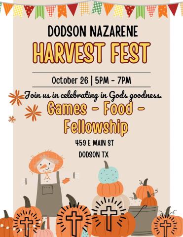 Dodson Nazarene plots harvest fest
