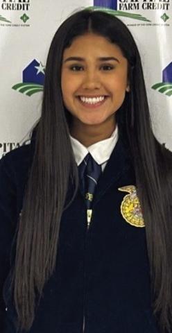 Wellington High School junior Lisette Vela earns the office of Greenbelt District Future Farmers of America (FFA) treasurer for the 2023-2024 officer team. Courtesy Photos