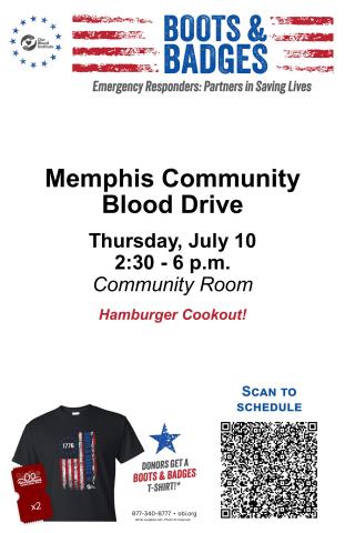 Memphis police, fire departments to face off in upcoming Boots vs. Badges blood drive