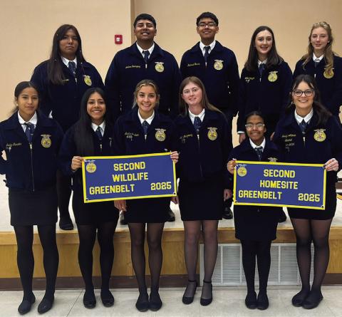 Memphis,Wellington FFA represent at Greenbelt District Meeting