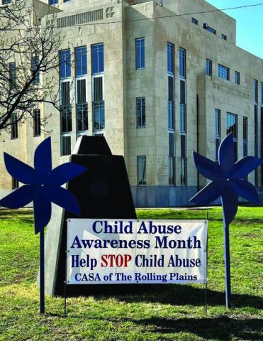 Pinwheels spotted at local courthouses