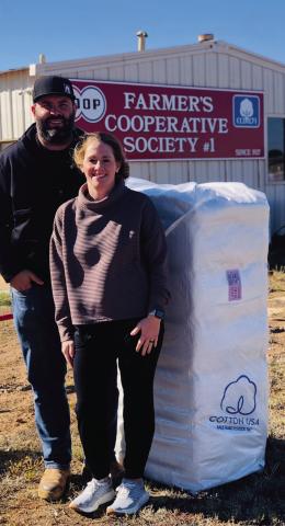 Hightower brings in first bale atWellington’s Farmers Cooperative Society #1