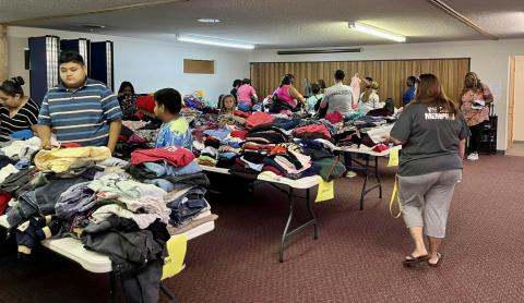 Memphis Church of Christ hosts school supply,clothing giveaway