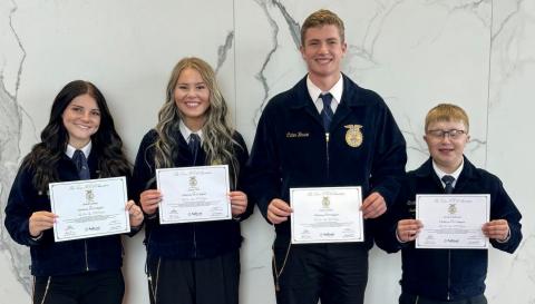 Area FFA members receive Lone Star Degrees