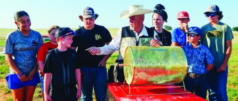 Wellington Gun Club, Collingsworth  County 4-H conduct gun raffle drawing