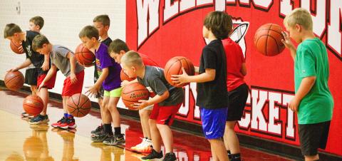 Wellington youth invest three days in developing basketball skills and discovering what they are capable of during the recent basketball camp conducted by coaches Colton Holmes and Jared Casas. SHAUNA SALINAS/THE GREENBELT INTREPID