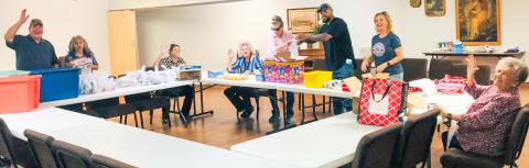 Wellington Lions assemble weekly Snack Packs for Seniors