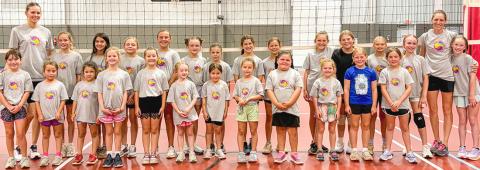 Volleyball camp draws large group to Wellington