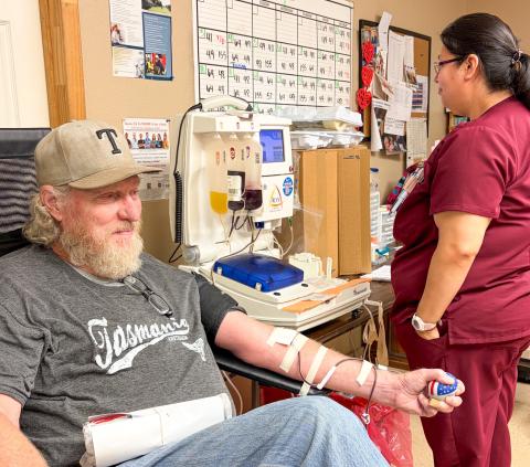 Belew gives gift of life