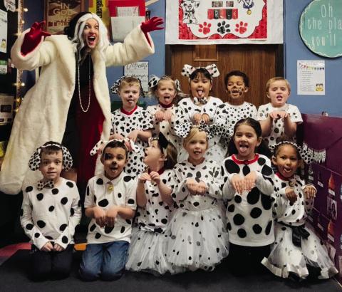 Wellington Elementary School pre-kindergarteners celebrate 101st day of school
