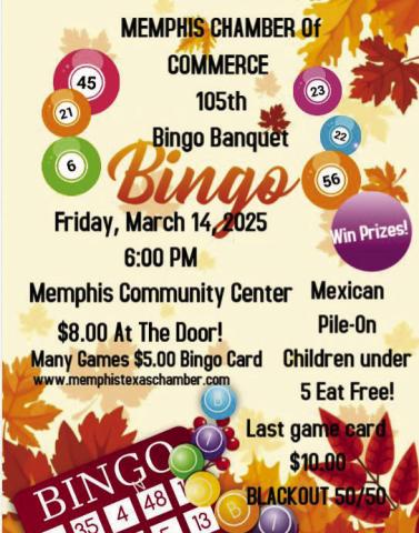 Memphis Chamber of Commerce to  host 105th Annual Bingo Banquet