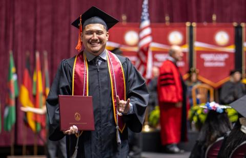 Childress’ Cesar Juan Oronia-Lim graduates from Midwestern State University. Midwestern State University