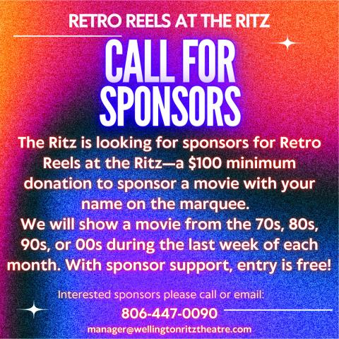 Ritz seeks Retro Reel sponsors