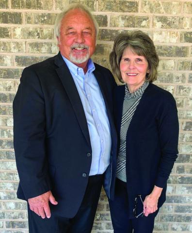Pastor Al and Carol Mixon pause after his last Sunday service at Dodson Church of the Nazarene. Courtesy Photo