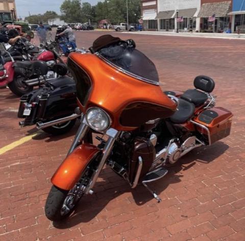 Jacob Ballinger, of Wellington, wins the Harley Division of the Wild &amp; Free on 83 Motorcycle Show Saturday, Aug. 5 on the Collingsworth County Courthouse Square. Courtesy Photos