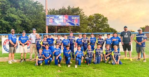 Childress Little League thanks Charlie and Diane Mashburn for the recent donation of a scoreboard at Rock Field. CHILDRESS LITTLE LEAGUE