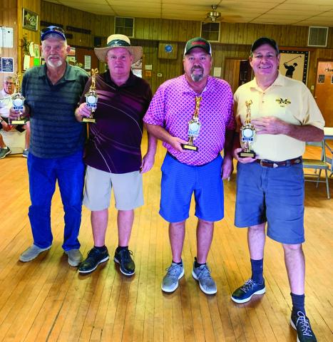 The team of Jerry Ball, Ned Ball, Larry Bullard and Joe Davis takes first place at the recent Red Marble Ministries 2022 Golf Tournament. Photos Courtesy of Red Marble Ministries