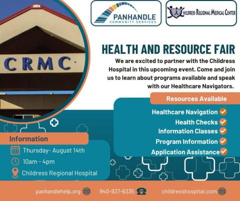 CRMC, Panhandle Community Services team up for Health and Resource Fair
