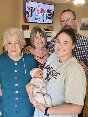 Five generations deep