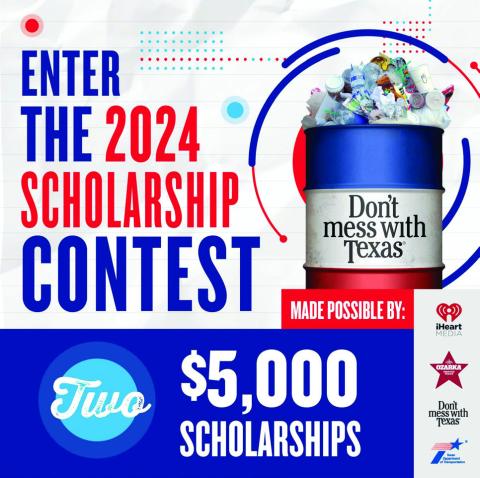 TxDOT’s Don’t mess with Texas scholarship awards students who help clean up their communities