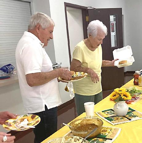 The 55+ Group met at First Baptist Church recently.