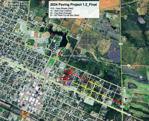 City of Childress paves over 10 new streets in 2024 Paving Project