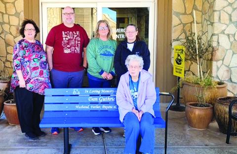 Guthrie family honors loved one with memorial bench