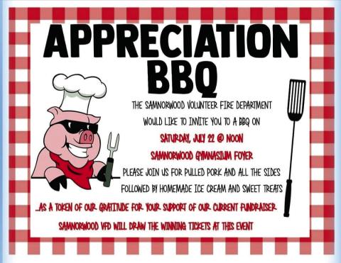 Samnorwood Volunteer Fire  Department plans appreciation  event, fundraiser drawing