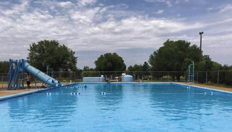 The Childress City Pool will open for the summer Saturday, May 27. Admission is $3. Children two and under swim for free. The Childress City Pool will be open from 1-6 p.m. Tuesday-Saturday and 2-6 p.m. Sunday. For party rental information, message Childress City Pool on Facebook or call 940-938-7011. Photo Courtesy of Childress City Pool