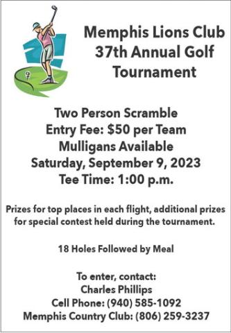 Memphis Lions to host 37th Annual GolfTournament