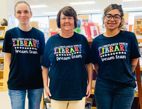 Collingsworth Public Library staff on standby