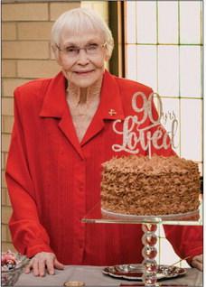 Jo Lewis commemorates 90th birthday
