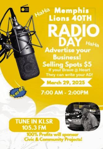 Tune in to 40th Annual Memphis Lions Club Radio Day