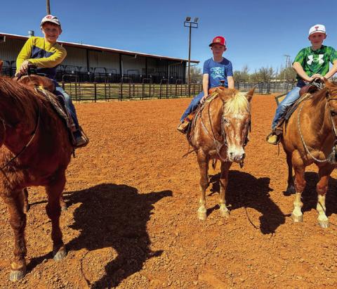 Childress County 4-H Horse Club meets