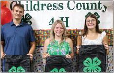 High School Club Officers include President Savannah Rabe, Vice President Zach Etheredge, Secretary/ Treasurer Josiah Nelson, Reporter Taylor Wiseman and Parliamentarian Drake Rabe. From left, Nelson, S. Rabe and Wiseman. Not pictured are Etheredge and D. Rabe.