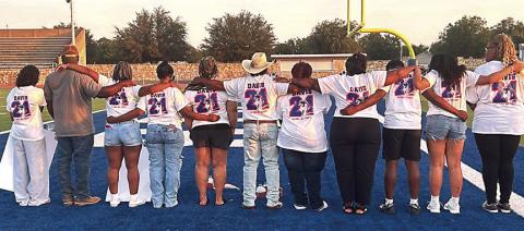 Friends and family of Lucian Davis have rallied to support his recovery from a auto accident recently. COURTESY PHOTOS / DEAUNDRA BROWN