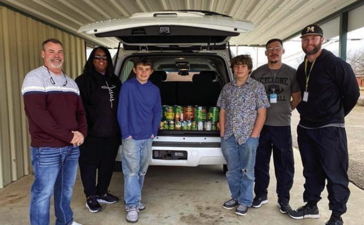 Memphis Middle School canned food drive benefits Hall County Home Delivered Meals